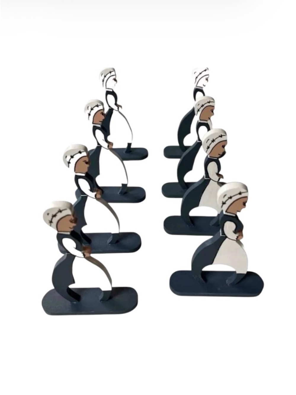 Moravian Wooden Napkin Holders Set of 8